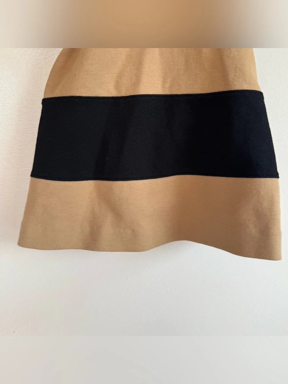 Janie and Jack Tan & Black Color Block Striped Dress w Bow Set w Bloomers 3-6 Mo